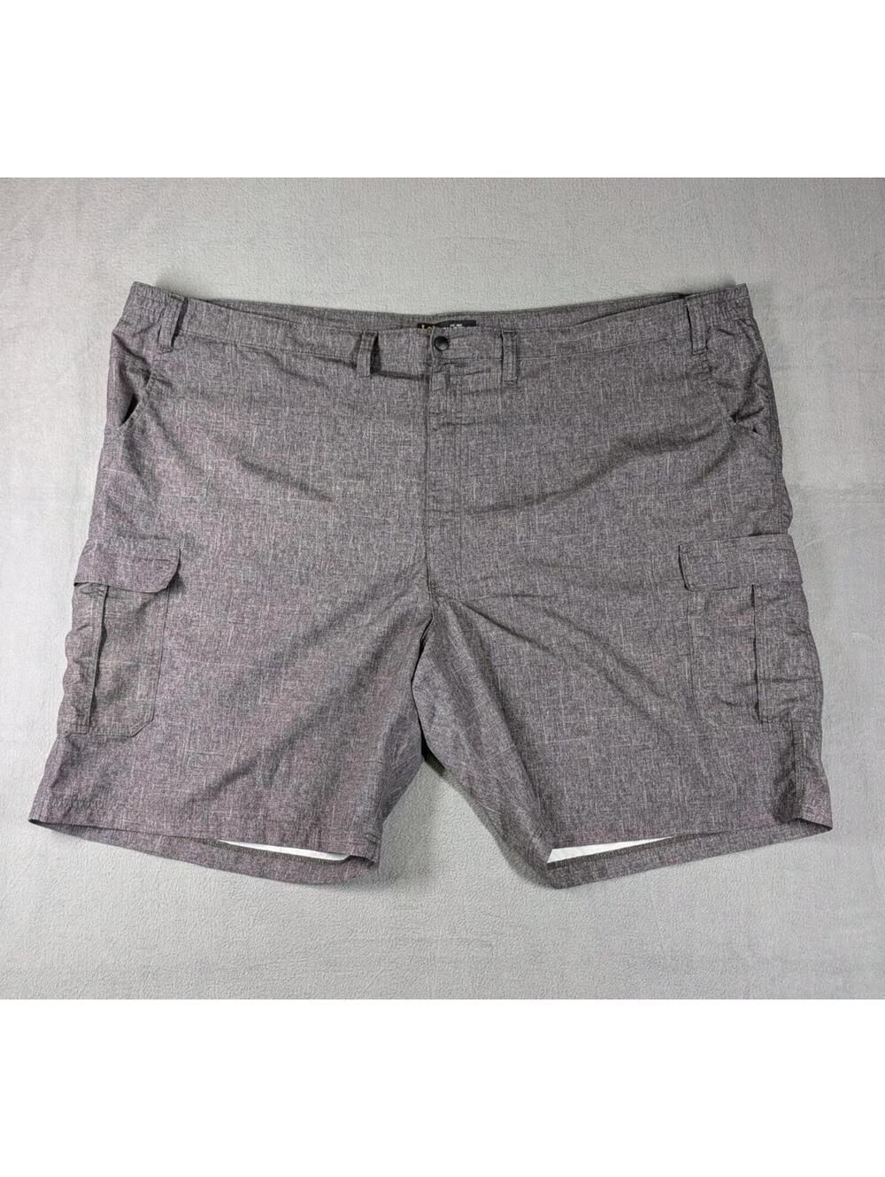 Lee Mens 60 Gray Cargo Shorts Outdoor Utility Hiking Performance Casual Big